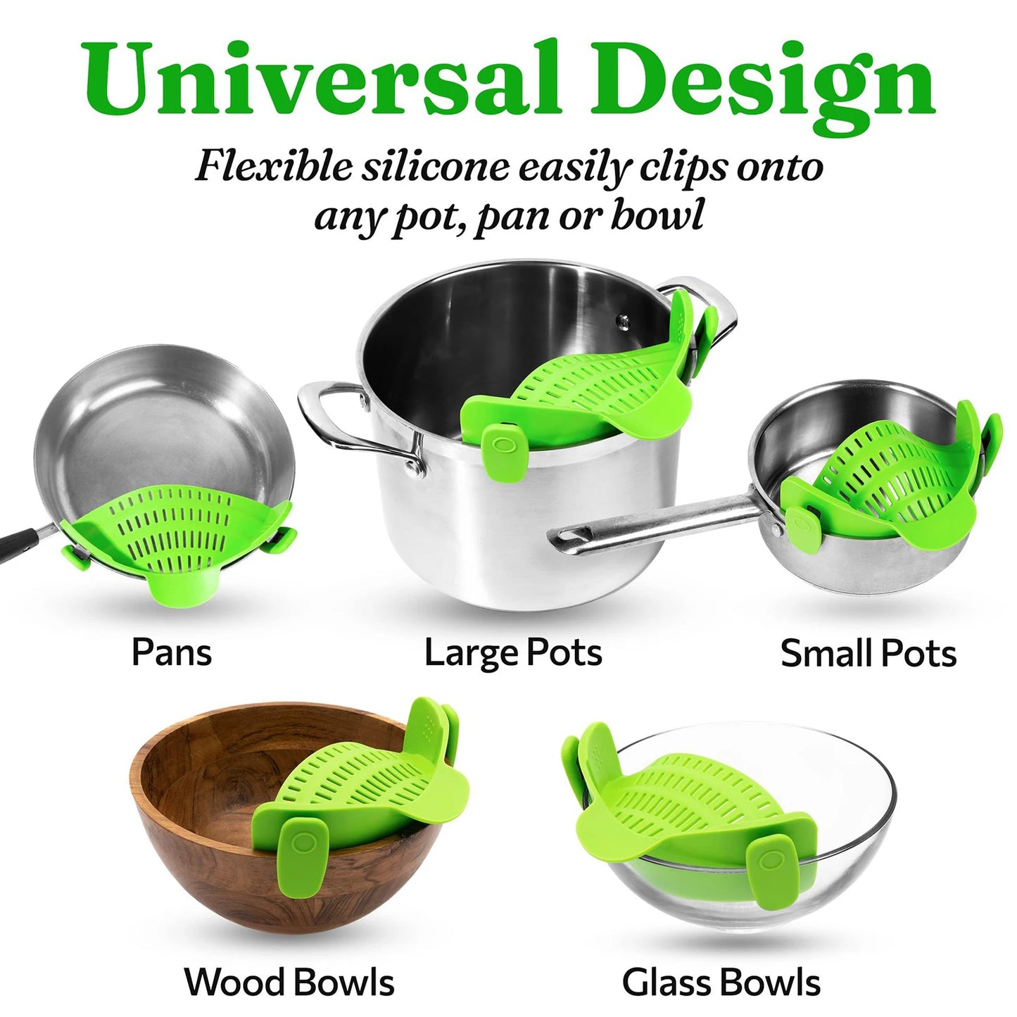 Universal Clip On Pot Strainer